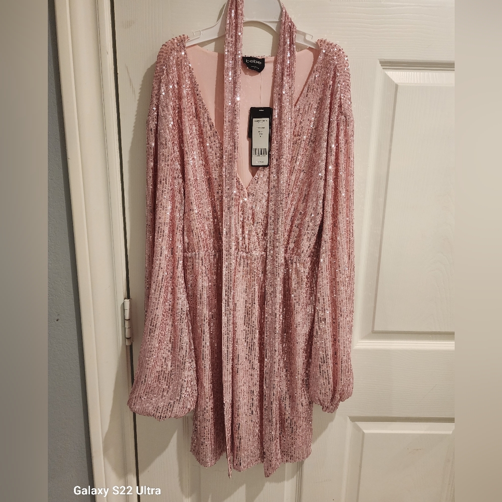 Sequin rose dress